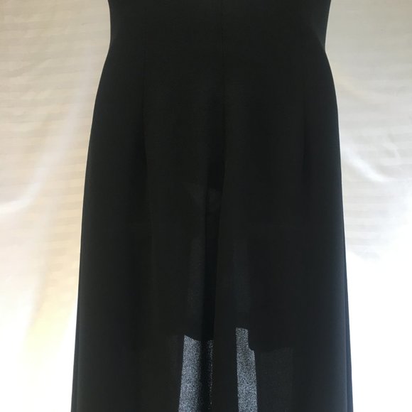 Joseph Ribkoff Women's Black Designer Dress High Low Size 6 Formal Vintage Grad - Picture 12 of 15